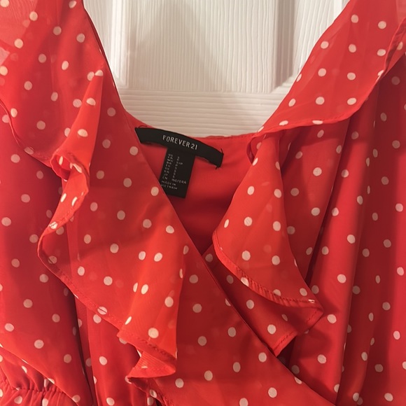 Polka dot ruffle dress - Picture 3 of 3